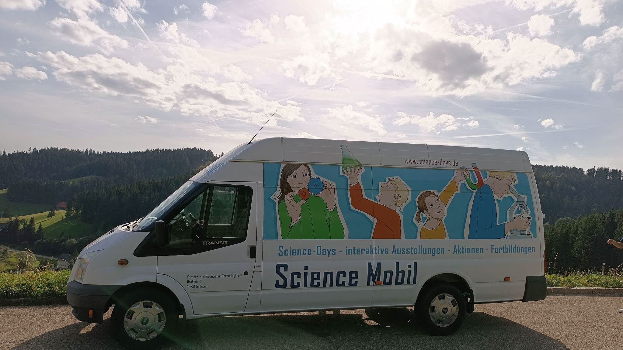 Das Science Mobil für die geplante Wanderausstellung „Quanten auf Reisen“.