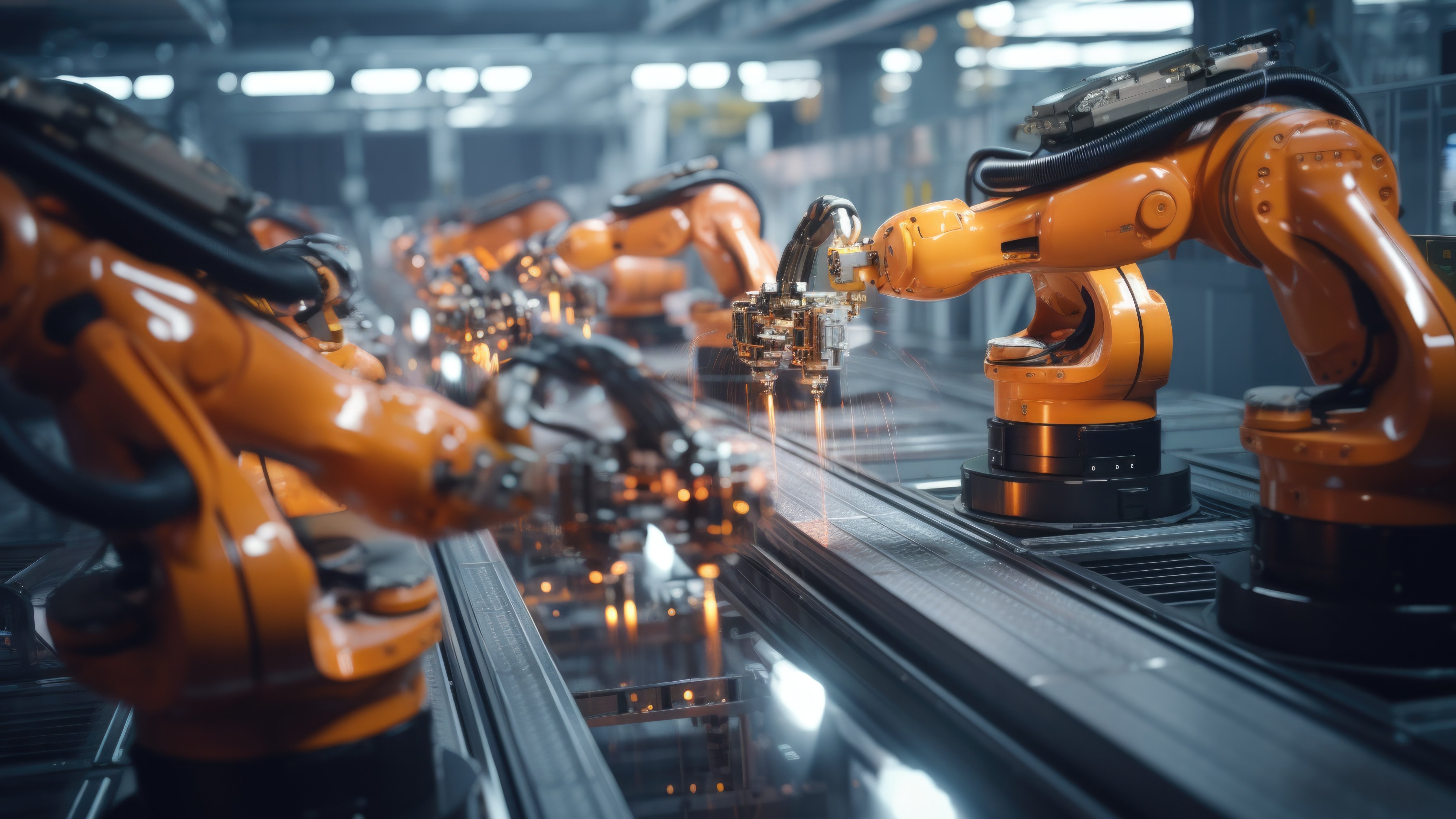 Roboter Produktionslinie