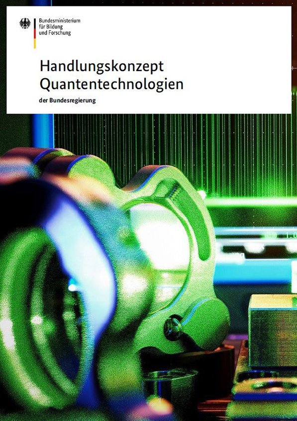 Titelseite der Publikation "Handlungskonzept Quantentechnologien"