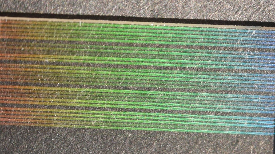 Testchip mit lasergeschriebenen Wellenleitern