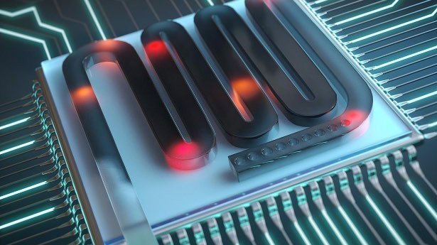 3D-Modell eines Quantenspeichers