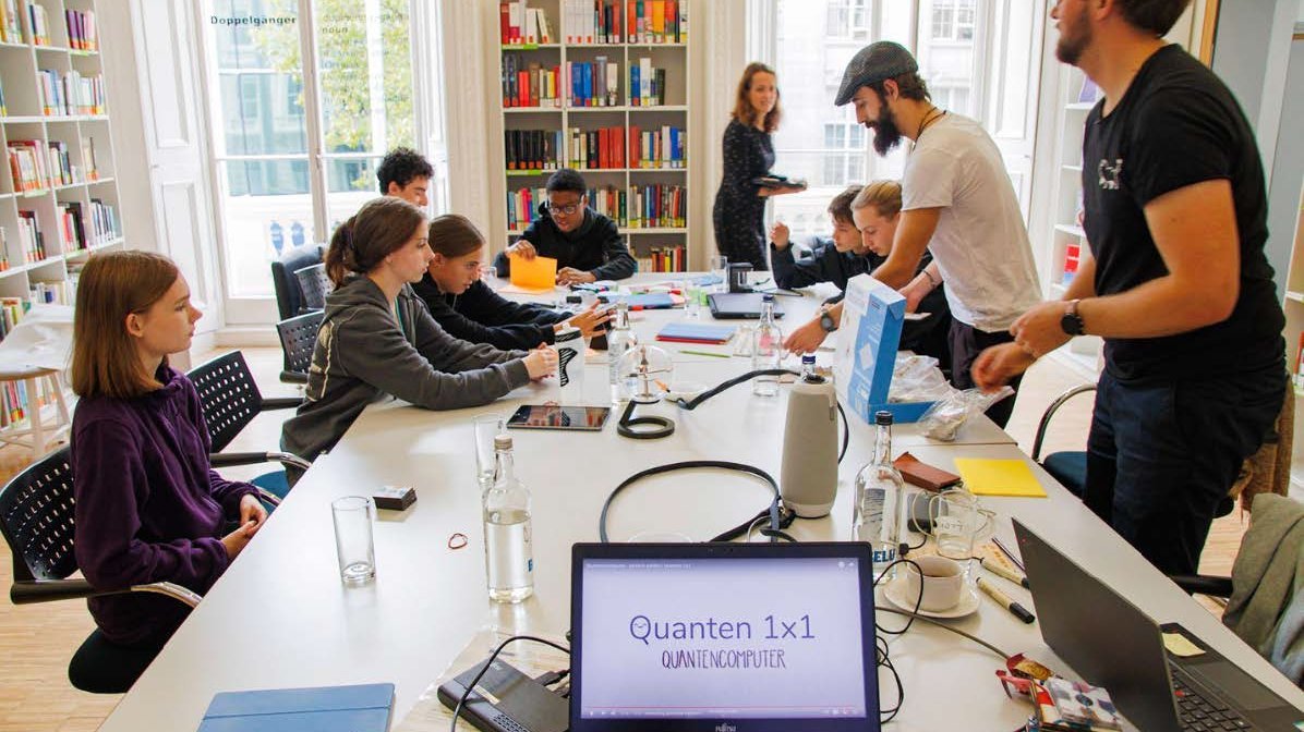 Schüler beim Pilot-Quanten-Lerncamp 