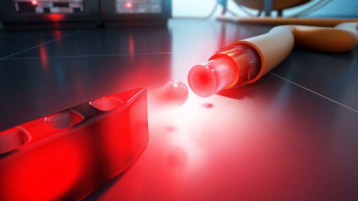 Symbolbild: 3D-Modell eines Glasfaserkabels
