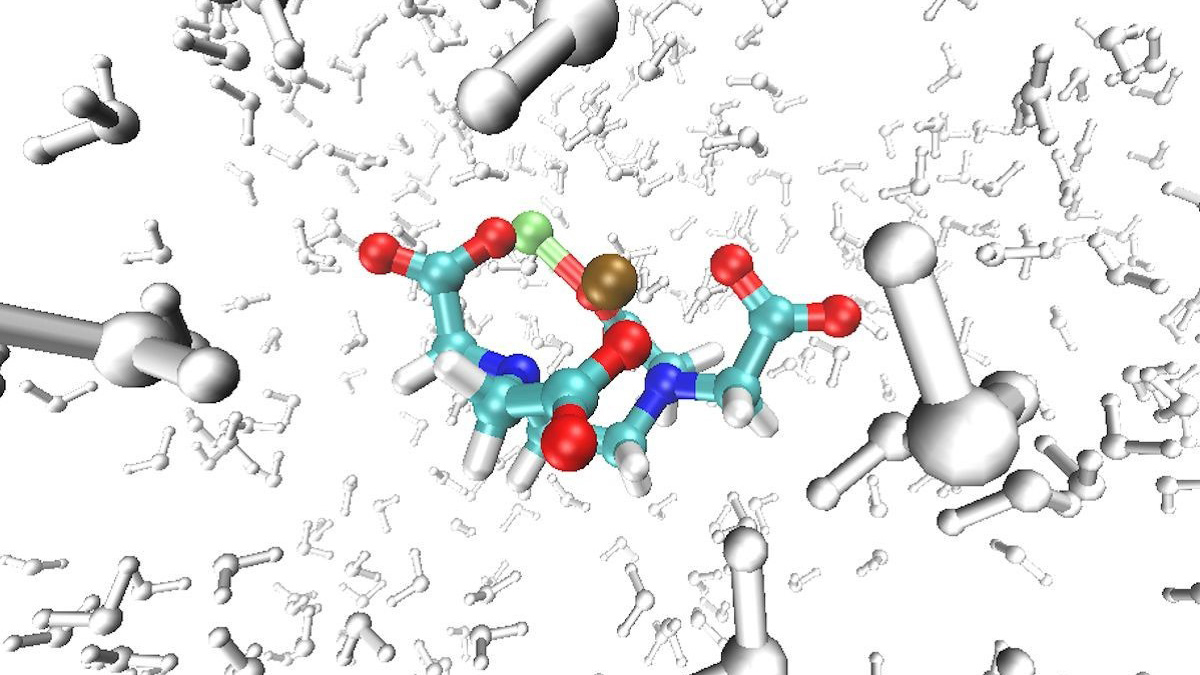 Quantenmechanische Molekülstruktur zur Berechnung mit Quantencomputern