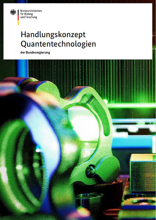 Titelseite der Publikation "Handlungskonzept Quantentechnologien"