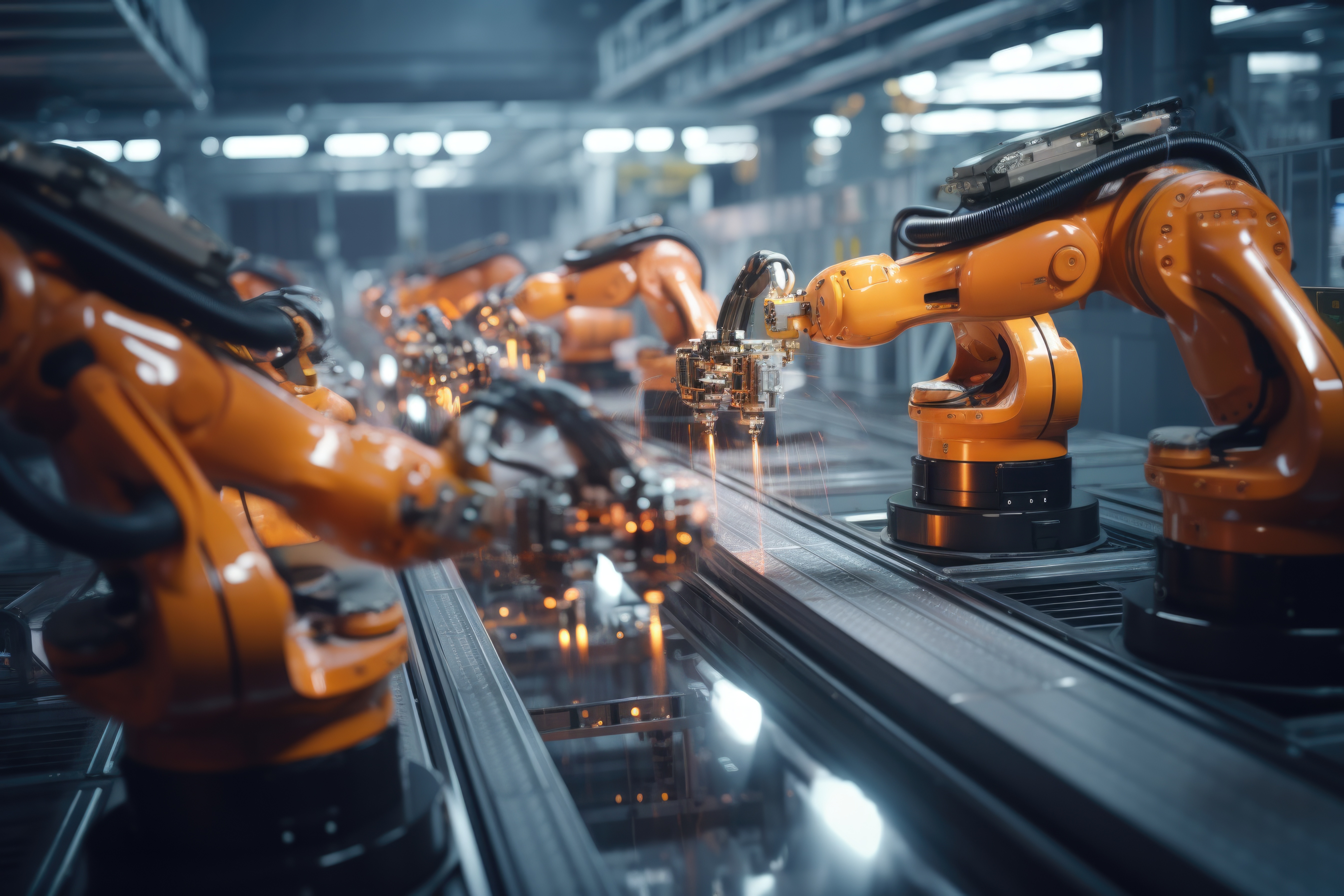 Roboter Produktionslinie